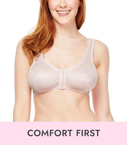 Full-Freedom Comfort Wireless Bra for Women with Front Closure
| Carole Martin Women's Full-Freedom Comfort Wireless Br